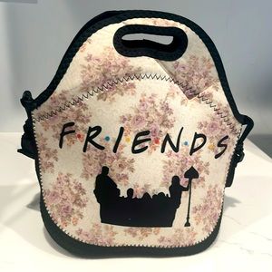 FRIENDS lunch tote with strap and zipper